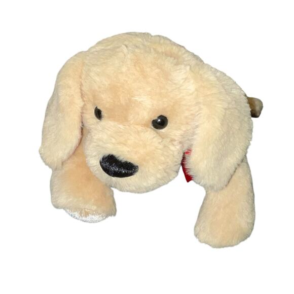 Two Blind Brothers Plush Guider Dog Braille Stuffed Animal Nursery Decor Tan 16" - Picture 8 of 12